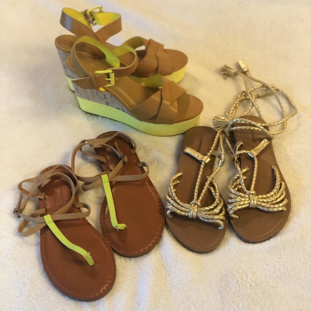 NWOT Lot of 3 Pair Women's Sandals- Size 6